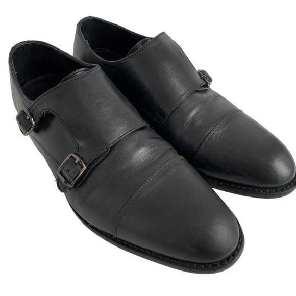 Men’s Anthony Veer Roosevelt Double Monk Strap Shoe Black 8.5 6218 - Picture 5 of 12